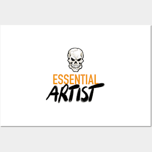 Essential ARTIST (yellow skull) Posters and Art